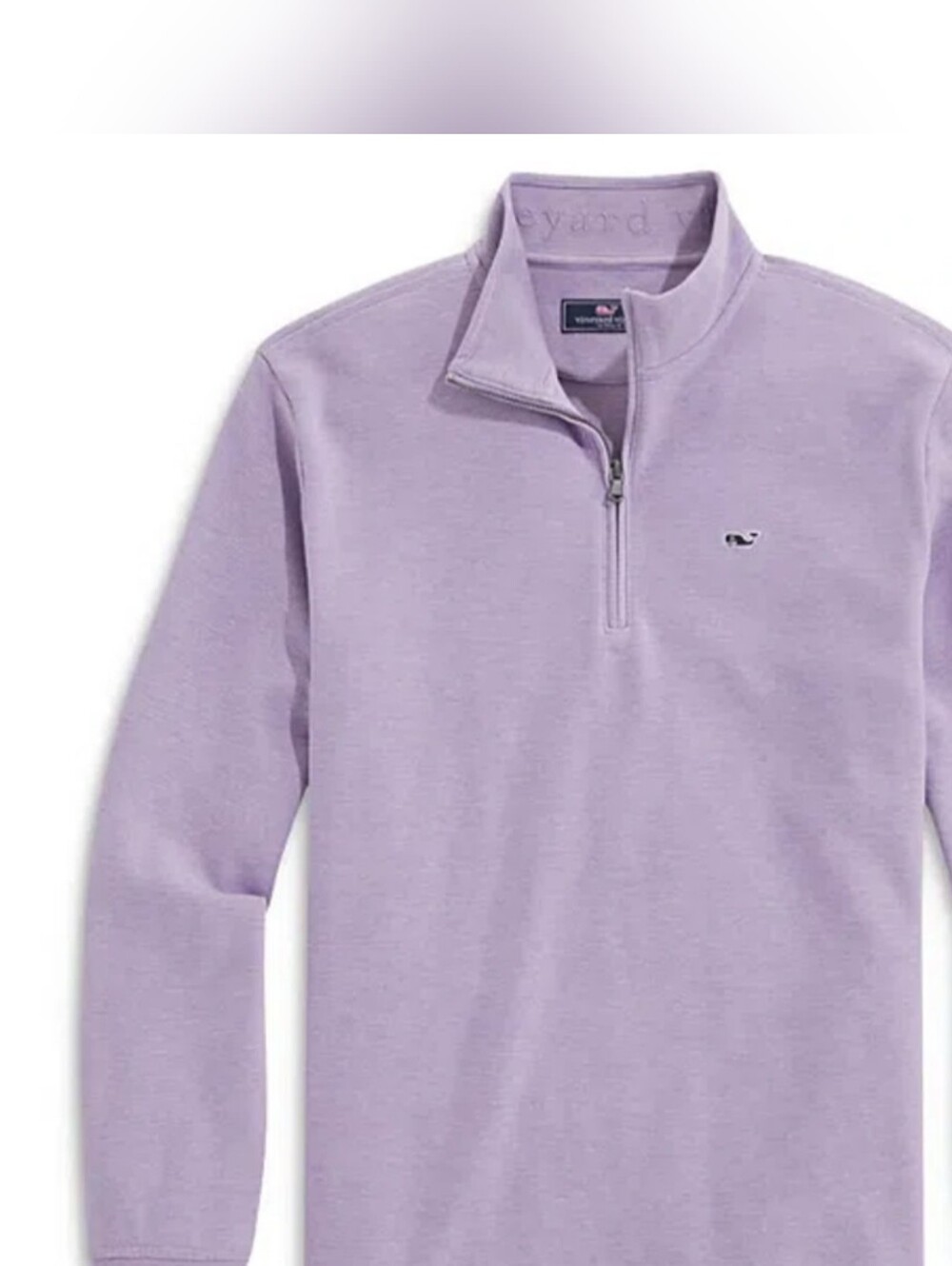 Vineyard Vines Saltwater Lilac Quarter-Zip Pullover